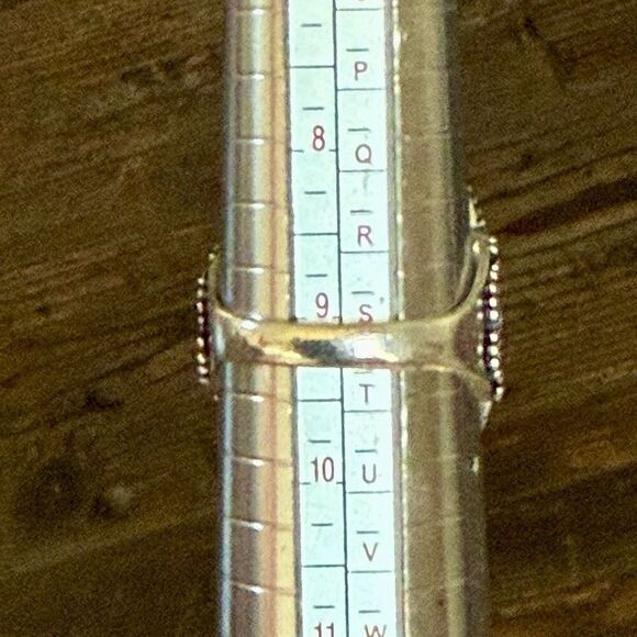 Faceted Citrine Gemstone Poison Locket Box Ring Sterling Silver Sz 9 - Picture 6 of 10